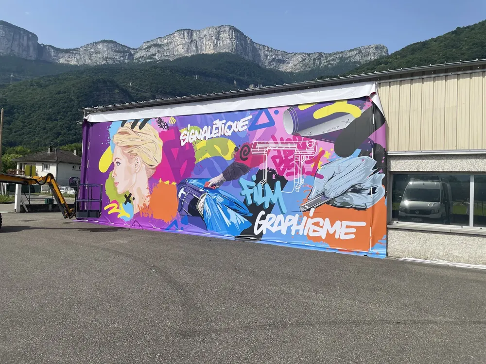 Covering vitrine à Veurey-Voroize